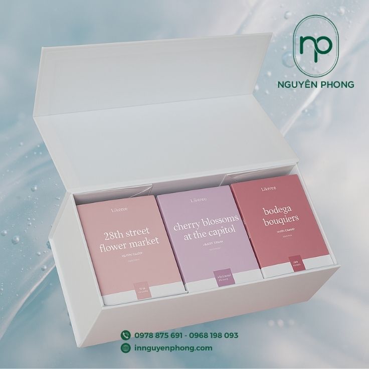 Mẫu hộp cứng đựng collagen đơn giản